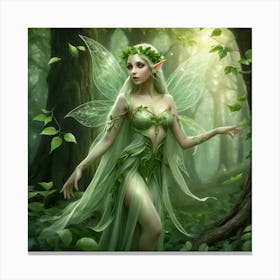 Fairy In The Woods 1 Canvas Print