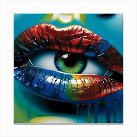 Vivid Perception: I Put An Eye On You Series Canvas Print