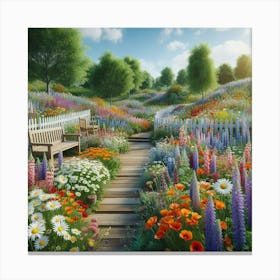 Flower Garden Canvas Print