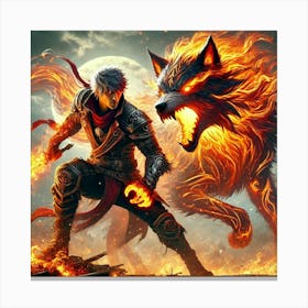 Ronan Ashheart Wolfs Fury Converted Canvas Print