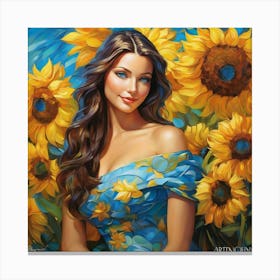 Sunflowers ish Canvas Print