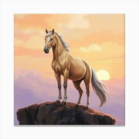 Golden Horse 1 Canvas Print