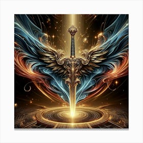 Legendary Weaponry: The Legacy of Excalibur, King Arthur's Sword Canvas Print