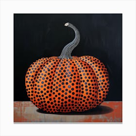 Yayoi Kusama Inspired Japanese Pumpkin Canvas Print