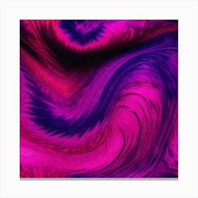 Fusia waves Canvas Print