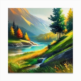 Landscape Painting 218 Canvas Print