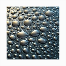 Realistic Rain Drops Flat Surface Pattern For Background Use Haze Ultra Detailed Film Photography (3) Canvas Print
