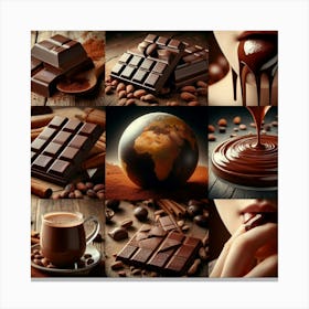 Chocolate Concept Canvas Print