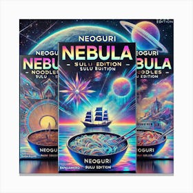 Neoguri Nebula Noodles Sulu Landmarks Packaging Scifi Canvas Print