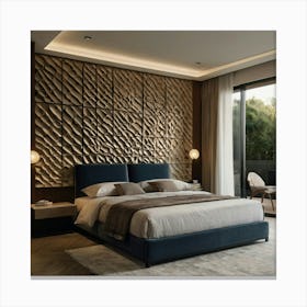 Modern Bedroom Design Canvas Print