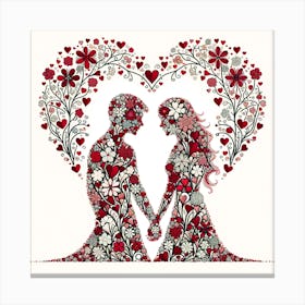 Couple In Love 2 Canvas Print