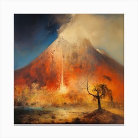 Volcano in the Paradise 5 Canvas Print