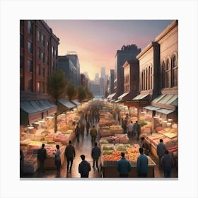 City Market 1 Canvas Print