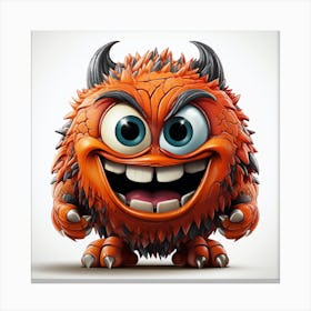 Monster 3d Illustration Canvas Print