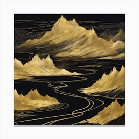 Golden Mountains Canvas Print