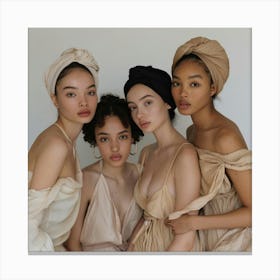 Four Women In Turbans Canvas Print