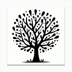 Minimalistic tree 1 Canvas Print