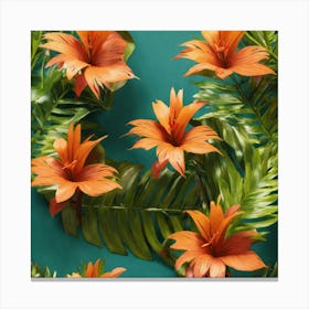 Hawaiian Flowers Canvas Print