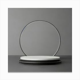 Circle On A Table Canvas Print