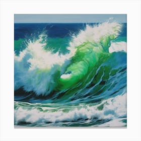 Green Wave Canvas Print