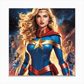 Captain Marvel 5 Canvas Print