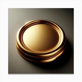 Golden Medallion Canvas Print