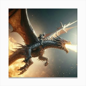 Dragon In Flight Canvas Print