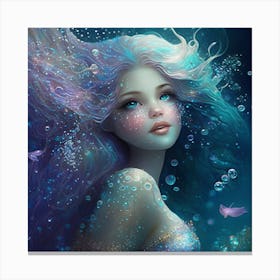Pretty Mermaid 1 (1) Canvas Print