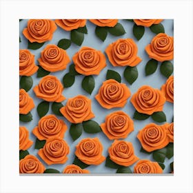 Orange Roses 10 Canvas Print