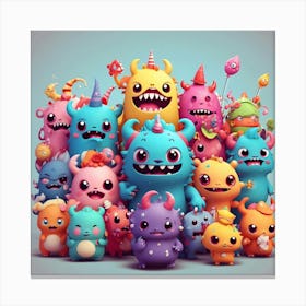 Monsters Canvas Print