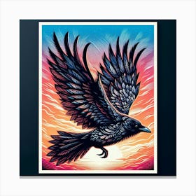 Raven 3 Canvas Print