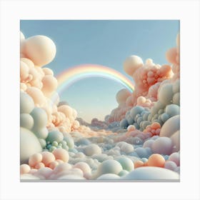 Rainbow In The Clouds Canvas Print