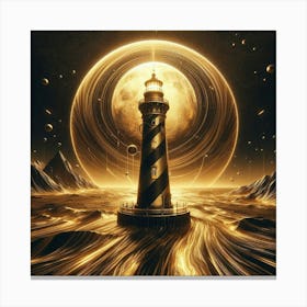 Golden Lighthouse 2 Canvas Print