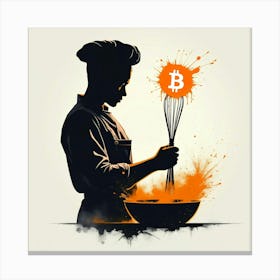 Bitcoin Chef 2 Canvas Print