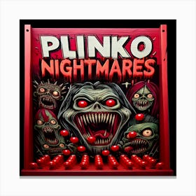 Plinko Nightmares #1 v2 Canvas Print