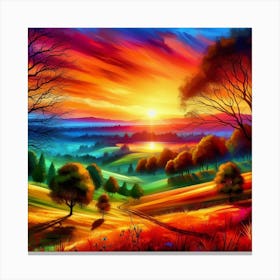 Landscape Painting 1 Canvas Print