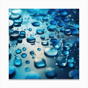 water droplets 2 Canvas Print