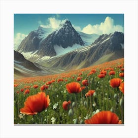 Field Of Poppies Canvas Print