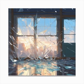 Shattered Glass 8 Canvas Print