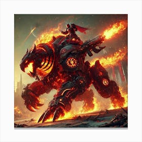 Converted Crimson Warbeast 3 Canvas Print