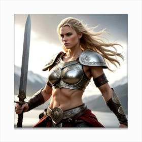 Blonde Warrior Canvas Print