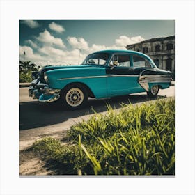 Classic Car In Cuba 2 Canvas Print