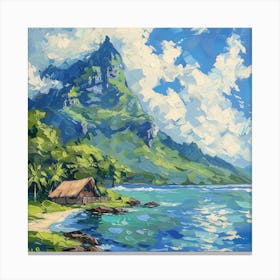 A Tahiti In French Polynesia Oil Painting Illust 1720357430 3 Canvas Print