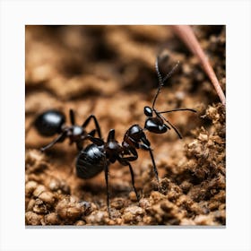 Ants On The Ground 4 Canvas Print