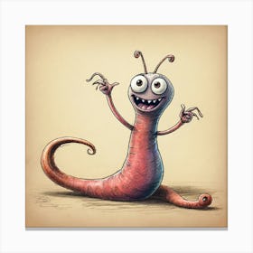 Worm! 4 Canvas Print