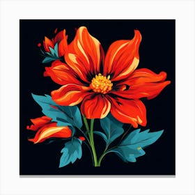 Dahlia Flower 4 Canvas Print