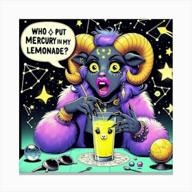 Who Put Mercury In My Lemonade Canvas Print