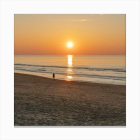 Golden Serenity - Fine Art Photography from Wijk aan Zee SQUARE Leinwandbild