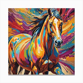 Horse Painting Canvas Print