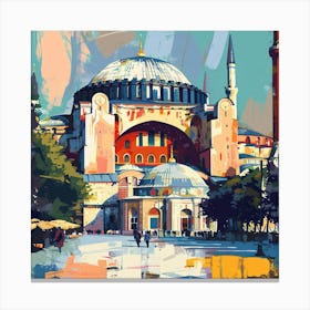 Blue Mosque 9 Canvas Print